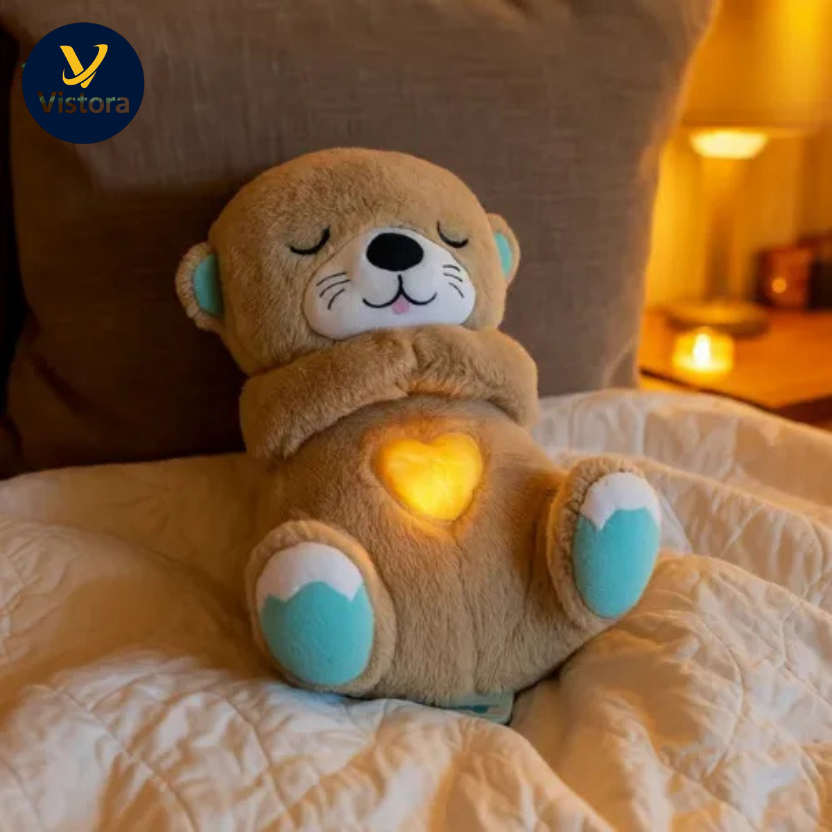 Breathing Teddy Bear with Soothing Music™ – Anxiety Relief Plush Toy for Kids & Adults